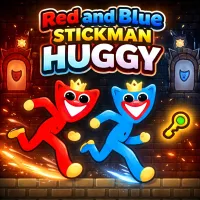 Red and Blue Stickman Huggy